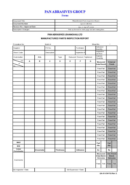 Qc Form